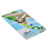 Costa Rica Kaart vintage reisposter Magneet (Rechterzijde)