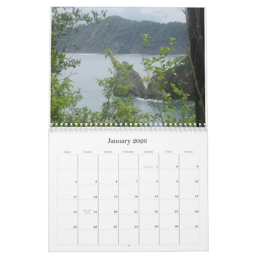 Costa Rica Kalender (Jan 2026)