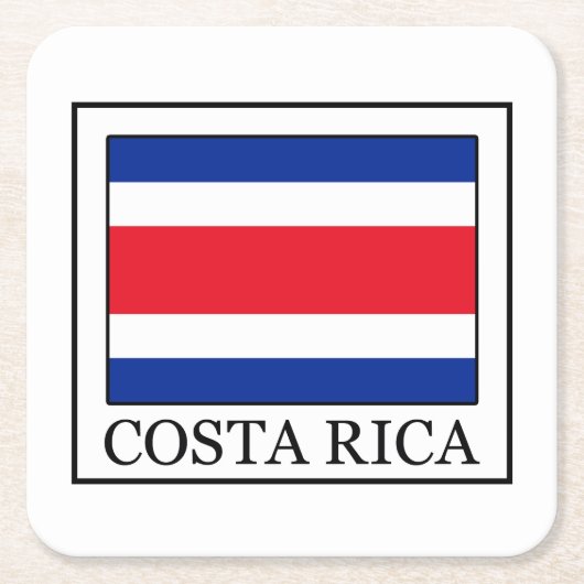 Costa Rica Kartonnen Onderzetters (Voorkant)