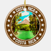 Costa Rica Keramisch Ornament (Achterkant)