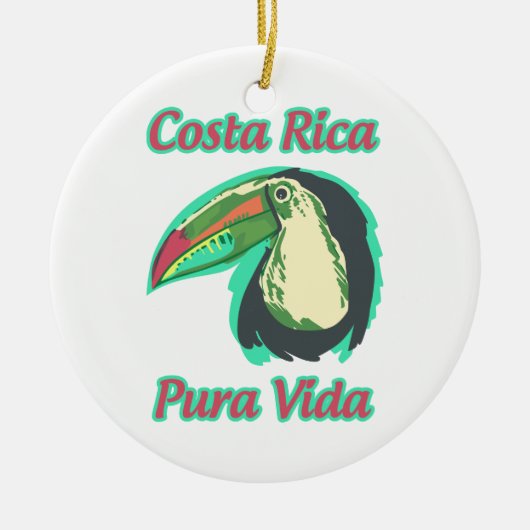 Costa Rica Keramisch Ornament (Voorkant)