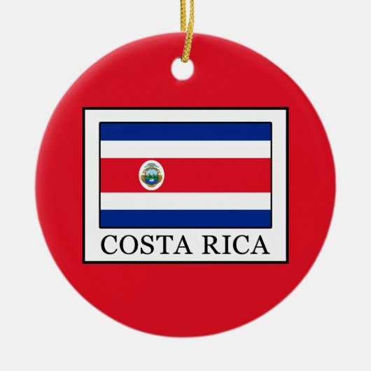 Costa Rica Keramisch Ornament (Voorkant)