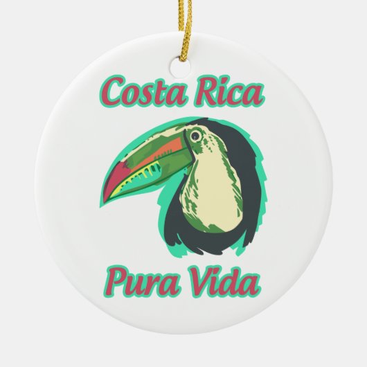 Costa Rica Keramisch Ornament (Voorkant)