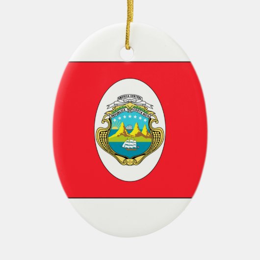 Costa Rica Keramisch Ornament (Voorkant)