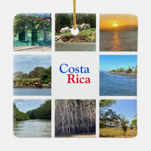 Costa Rica Keramisch Ornament (Achterkant)