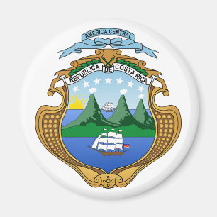 Costa Rica land wapen wapenschild symbool embleem Magneet