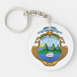 Costa Rica land wapen wapenschild symbool embleem Sleutelhanger