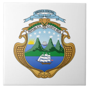 Costa Rica land wapen wapenschild symbool embleem  Tegeltje