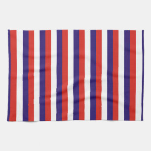 Costa Rica laos vlag strepen blauw rood wit patroo Theedoek