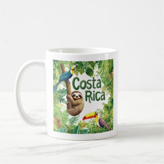 Costa Rica luiaard, toekan en rode ogen boomkikker Koffiemok
