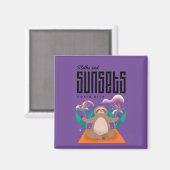 Costa Rica luiaards en Zonsondergangen Souvenir Magneet (Voorkant / Achterkant)