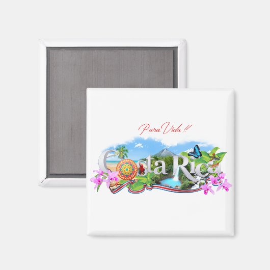 Costa Rica Magneet (Voorkant / Achterkant)