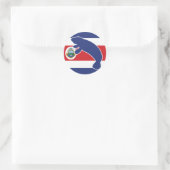 Costa Rica Manatee Costa Ricaans nationaal dier Ronde Sticker (Tas)