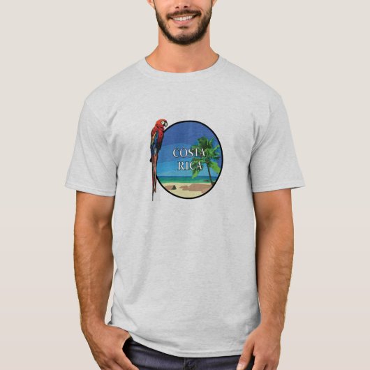 Costa Rica - Mannen Basic T-Shirt (Voorkant)