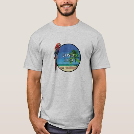 Costa Rica - Mannen Basic T-Shirt (Voorkant)