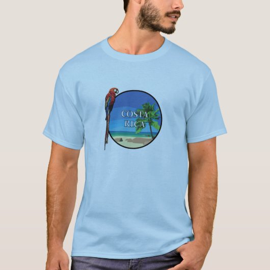 Costa Rica - Mannen Basic T-Shirt (Voorkant)