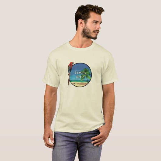 Costa Rica - Mannen Basic T-Shirt (Voorkant volledig)