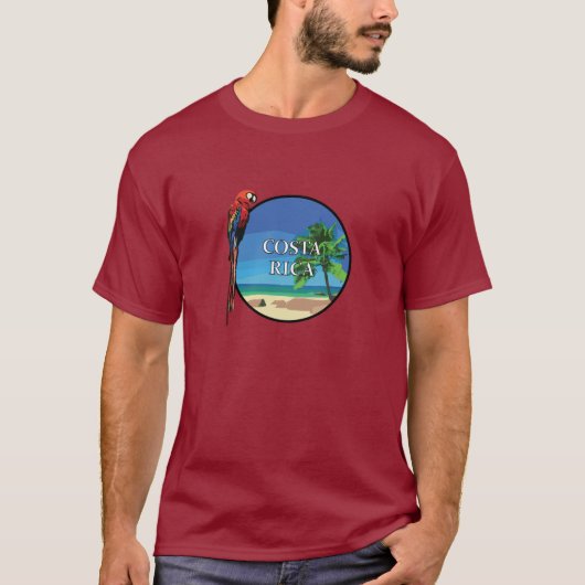 Costa Rica - Mannen - Dark T-Shirt (Voorkant)