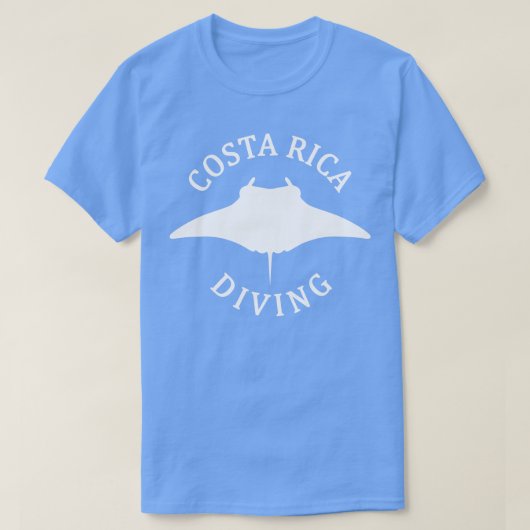 Costa Rica Manta Ray Duiken 1 T-shirt (Design voorkant)