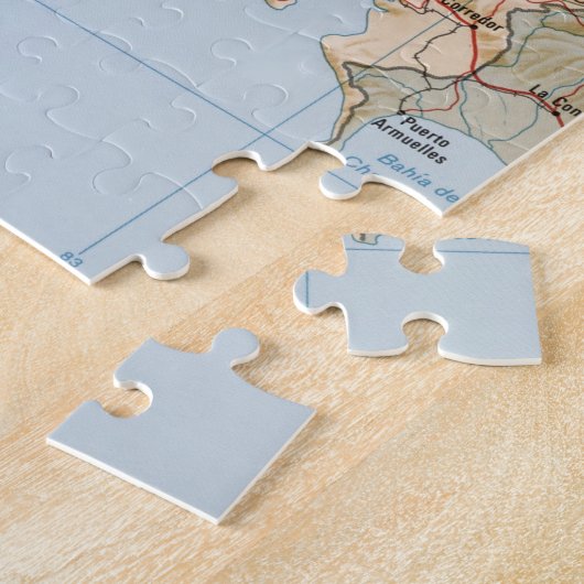 Costa Rica Map (1987) Legpuzzel (Zijkant)