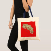 Costa Rica Map Bag Tote Bag (Voorkant (product))