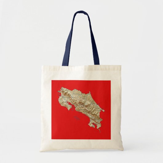 Costa Rica Map Bag Tote Bag (Voorkant)