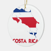 COSTA RICA MAP KERAMISCH ORNAMENT (Links)