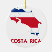 COSTA RICA MAP KERAMISCH ORNAMENT (Achterkant)