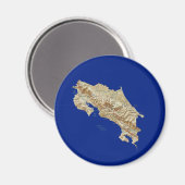 Costa Rica Map Magnet (Voorkant / Achterkant)