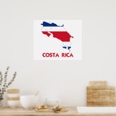 COSTA RICA MAP POSTER (Keuken)