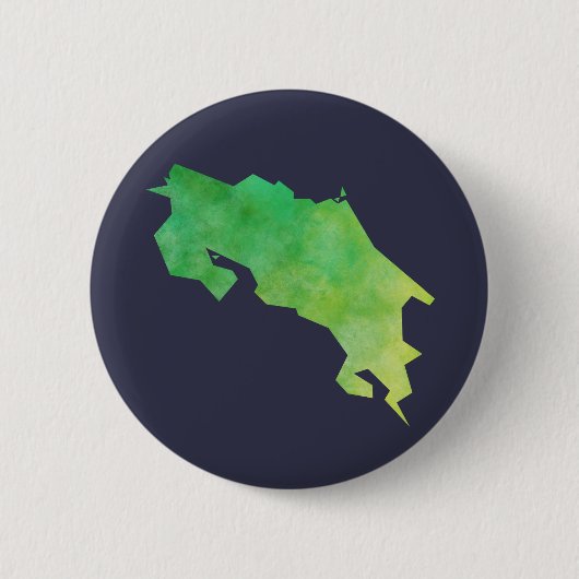 Costa Rica Map Ronde Button 5,7 Cm (Voorkant)