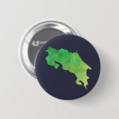 Costa Rica Map Ronde Button 5,7 Cm (Voorkant /achterkant)