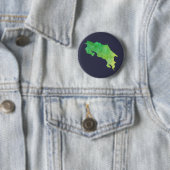 Costa Rica Map Ronde Button 5,7 Cm (In situ)