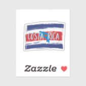Costa Rica Map Sticker (Vel)