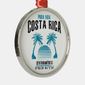 Costa Rica Metalen Ornament (Rechts)