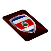 Costa Rica Mettalic Emblem Magneet (Rechterzijde)