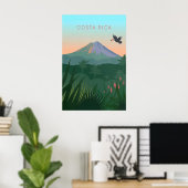 Costa Rica Minimaal Reisposter Poster (Thuiskantoor)