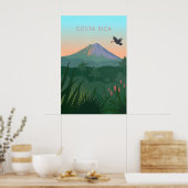 Costa Rica Minimaal Reisposter Poster (Keuken)