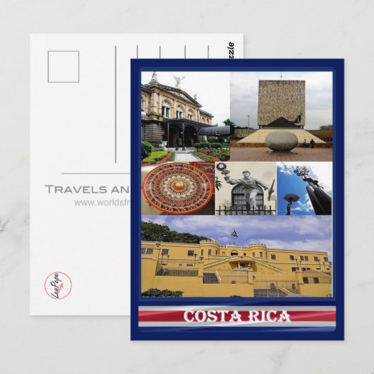 Costa Rica - Mosaic - Briefkaart (Voorkant / Achterkant)