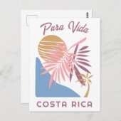 Costa Rica Motto Pura Vida Briefkaart (Voorkant / Achterkant)