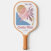 Costa Rica Motto Pura Vida Pickleball Paddle (Achterkant)