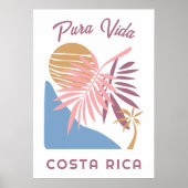 Costa Rica Motto Pura Vida Poster (Voorkant)