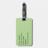 Costa Rica, Muelle - Lazy Iguana die in een boom r Bagagelabel (Achterkant verticaal)