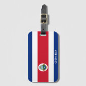 Costa Rica National Flag Patriotic Bagagelabel (Voorkant (verticaal))