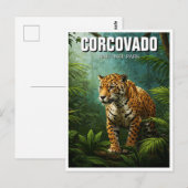 Costa Rica National Park Travel Jaguar Briefkaart (Voorkant / Achterkant)