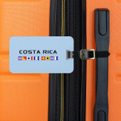 Costa Rica Nautical Maritime Sailing Flags Bagagelabel
