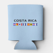 Costa Rica Nautical Maritime Sailing Flags Blikjeskoeler (Achterkant)