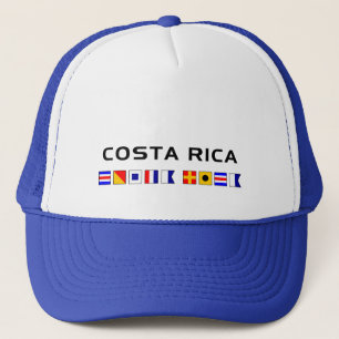 Costa Rica Nautical Maritime Sailing Flags Trucker Pet