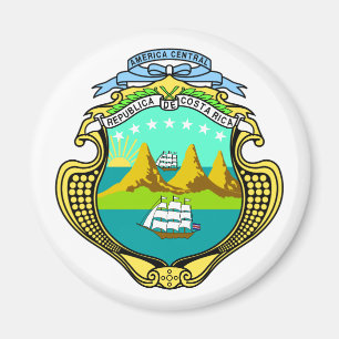Costa Rica Officieel wapenschild, heraldry-symbool Magneet