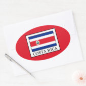 Costa Rica Ovale Sticker (Envelop)